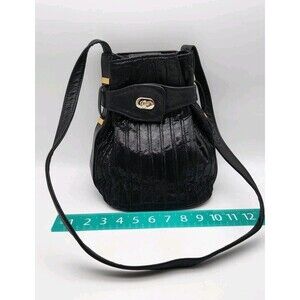 Park Ave Int Leather Bucket Crossbody Vintage Purse Size Medium